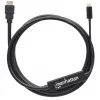 Manhattan USB-C uz HDMI kabelis, 4K@30Hz, 2m, melns, vīriešu savienotājs pret vīriešu savienotāju, trīs gadu garantija
