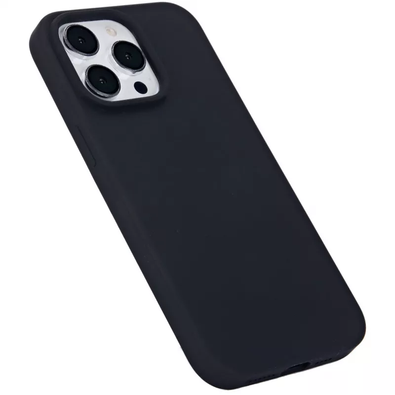 Mobilā tālruņa maciņš eSTUFF Apple iPhone 12 / 12 Pro, silikons, piemērots 15,5 cm (6,1 collas) ekrānam, melns