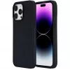 Mobilā tālruņa maciņš eSTUFF Apple iPhone 12 / 12 Pro, silikons, piemērots 15,5 cm (6,1 collas) ekrānam, melns