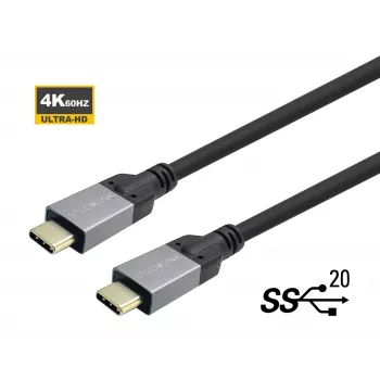 Vivolink PROUSBCMM8 USB kabelis 8 m USB C Melns