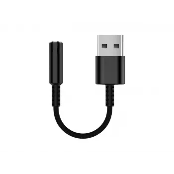 Equip 147945 audio kabelis 0,15 m 3,5 mm USB Type-A Melns