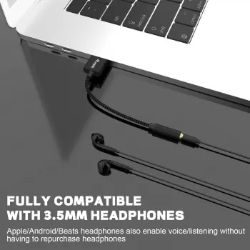 Equip 147945 audio kabelis 0,15 m 3,5 mm USB Type-A Melns