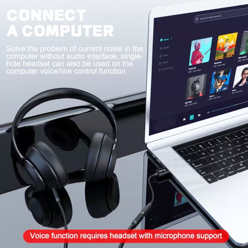 Equip 147945 audio kabelis 0,15 m 3,5 mm USB Type-A Melns