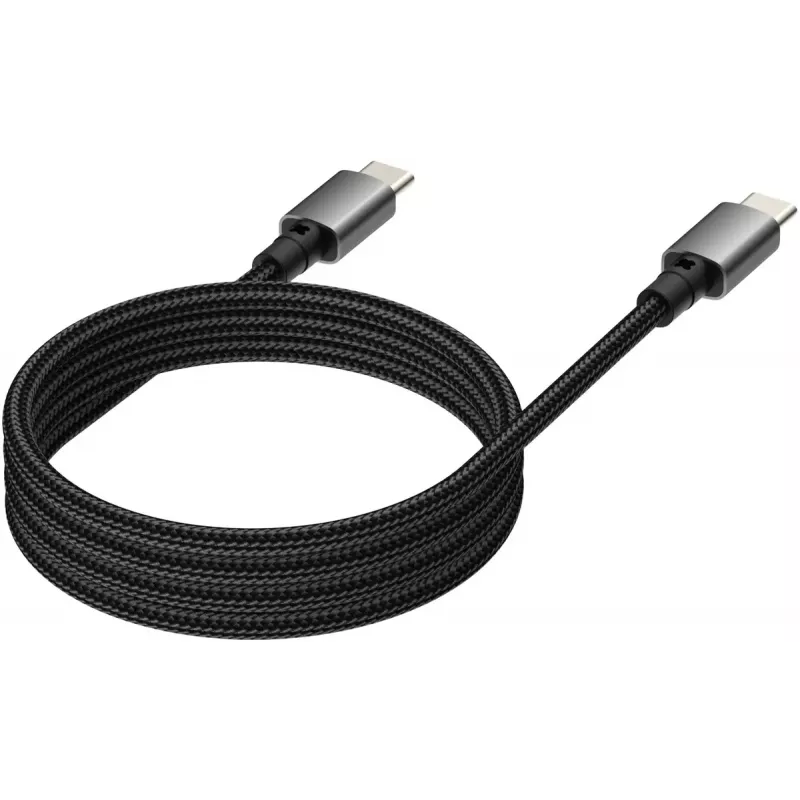 USB-C uz USB-C kabelis VISION TC 1MUSBCMAG/BL — 1 m, USB 3.2 Gen 2 (3.1 Gen 2), melns, niķelēti kontakti