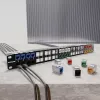 Intellinet Cat6a 10G ekranēta bezinstrumentu plānā Keystone ligzda, plakana, zila, RJ-45, IDC, sievišķā, zelts