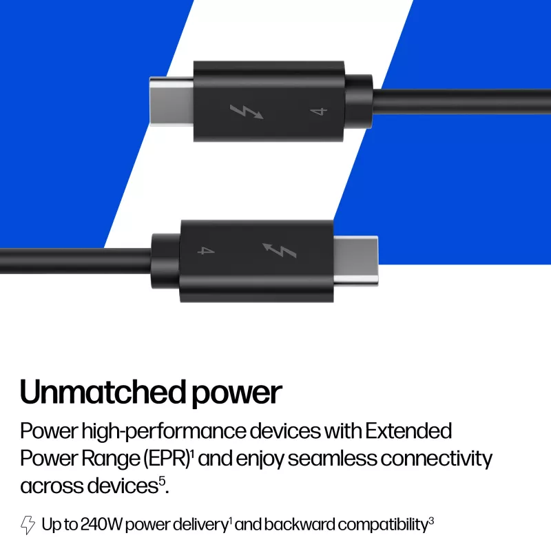 HP 240W Thunderbolt 4 kabelis