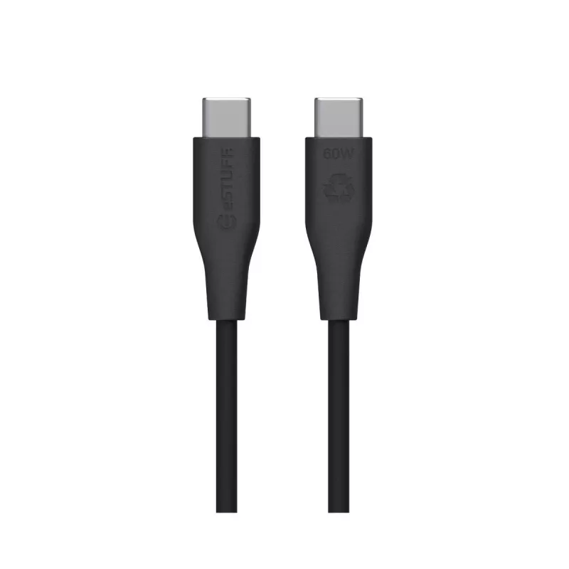 eSTUFF ES604280 USB kabelis USB 2.0 2 m USB C Melns