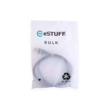 eSTUFF ES605180-BULK USB kabelis USB 2.0 1 m USB C USB A Melns