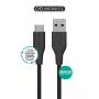eSTUFF ES605280 USB kabelis USB 2.0 2 m USB C USB A Melns