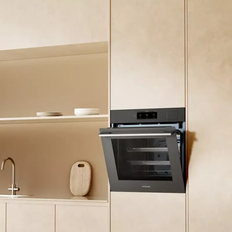 Iebūvējamā cepeškrāsns Dreame OZ60 Pro Combi — 81 L, 60 cm, melna, energoefektivitātes klase A++