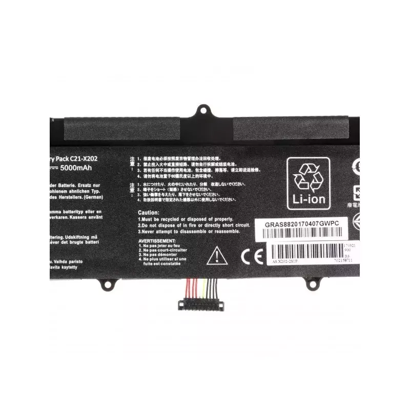Baterija ASUS klēpjdatoriem Green Cell AS88 — saderīga ar X201E, F201E, VivoBook F202E, Q200E, S200E, X202E