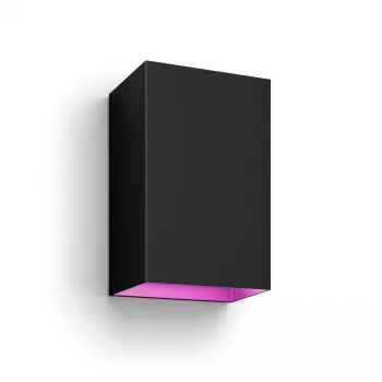 Āra sienas apgaismojums Philips Hue balta and colour ambience Resonate LED melns