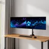 ACT monitora kronšteins 49 collu biroja premium, gāzes atspere, uz staba stiprināms, 2 monitori