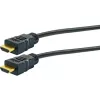 HDMI kabelis SCHWAIGER HDM100 013 — 10 m, HDMI Type A tēviņš–tēviņš, apzeltīti kontakti, melns