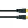 HDMI kabelis SCHWAIGER HDM100 013 — 10 m, HDMI Type A tēviņš–tēviņš, apzeltīti kontakti, melns