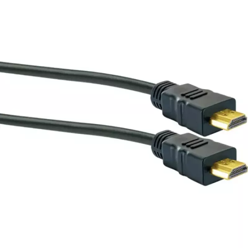 HDMI kabelis SCHWAIGER HDM100 013 — 10 m, HDMI Type A tēviņš–tēviņš, apzeltīti kontakti, melns