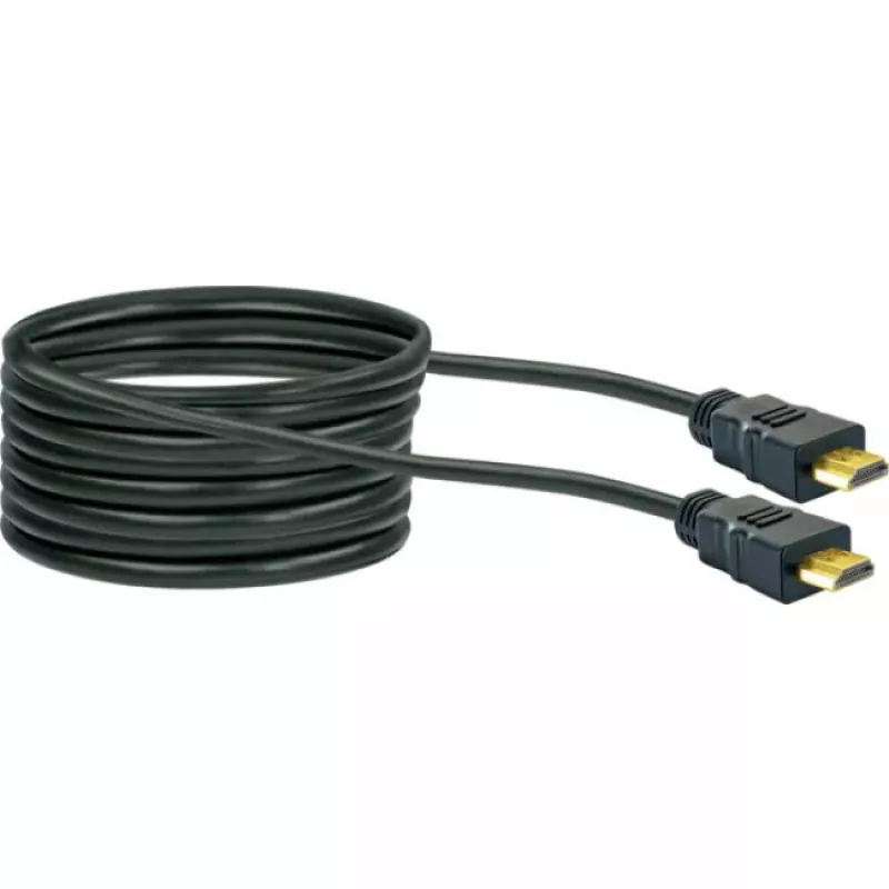 HDMI kabelis SCHWAIGER HDM100 013 — 10 m, HDMI Type A tēviņš–tēviņš, apzeltīti kontakti, melns