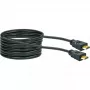 HDMI kabelis SCHWAIGER HDM100 013 — 10 m, HDMI Type A tēviņš–tēviņš, apzeltīti kontakti, melns