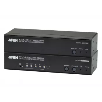 ATEN CE775 AV paplašinātājs AV raidītājs un uztvērējs Melns
