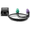 PS/2 kabelis Trendnet TK-CAT5P 0,4 m 2x 6-pin Mini-DIN melns