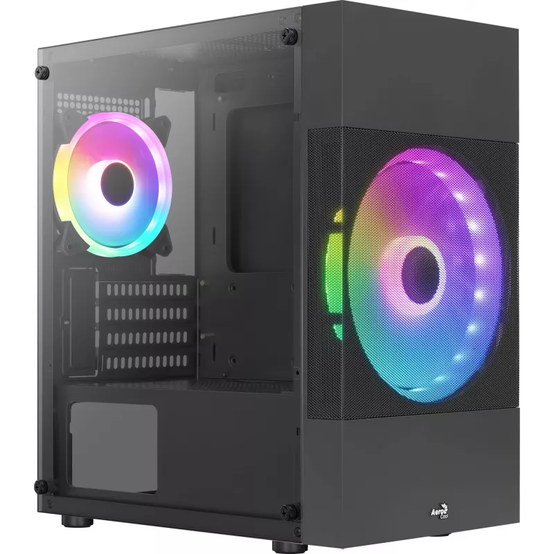 PC korpuss Aerocool Atomic Lite Mini Tower Melns