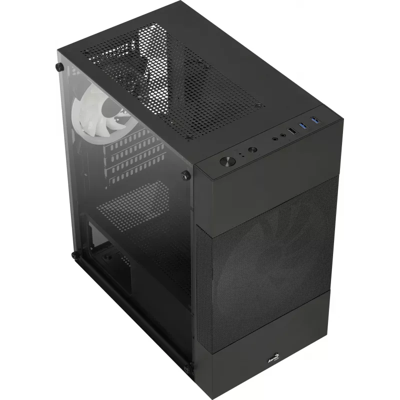 PC korpuss Aerocool Atomic Lite Mini Tower Melns