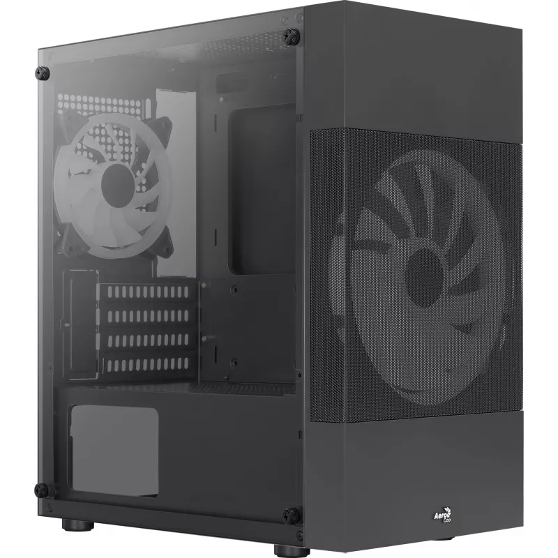PC korpuss Aerocool Atomic Lite Mini Tower Melns