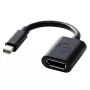 DELL 470-13627 video kabeļa adapteris 0,203 m 20 kontaktu DisplayPort FM Apple mini-DisplayPort M melns