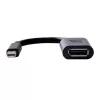 DELL 470-13627 video kabeļa adapteris 0,203 m 20 kontaktu DisplayPort FM Apple mini-DisplayPort M melns