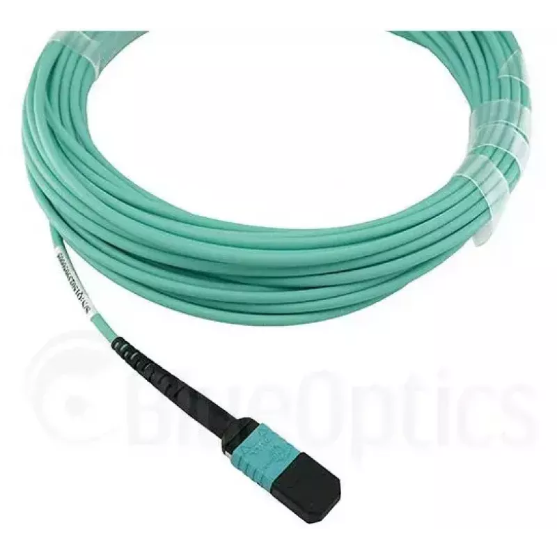 Optiskās šķiedras kabelis BlueOptics 9380014-10M MPO uz 4x LC, 10 m, OM3, akvamarīna