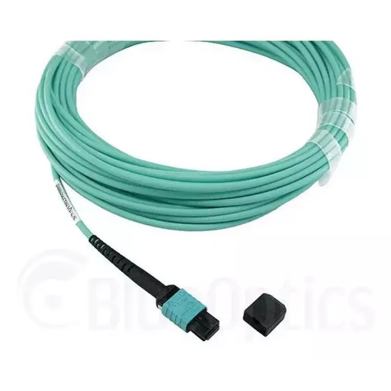 Optiskās šķiedras kabelis BlueOptics 9380014-10M MPO uz 4x LC, 10 m, OM3, akvamarīna