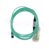 Optiskās šķiedras kabelis BlueOptics 9380014-10M MPO uz 4x LC, 10 m, OM3, akvamarīna