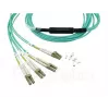 Optiskās šķiedras kabelis BlueOptics 9380014-10M MPO uz 4x LC, 10 m, OM3, akvamarīna