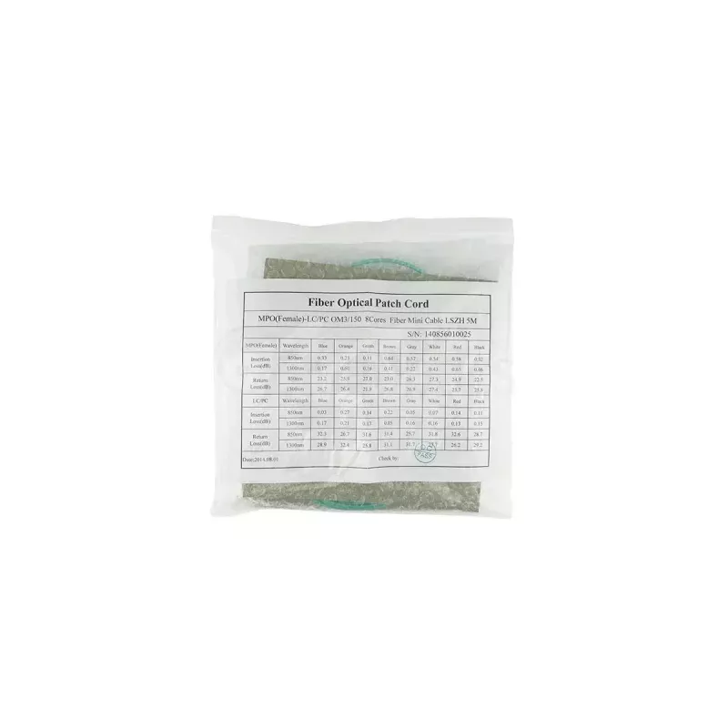 BlueOptics CBL-0170-BO optiskās šķiedras savienojuma kabelis ar atzariem, MTP-4xLC daudzmodu OM3, 10 m, MTP/UPC, LC/UPC