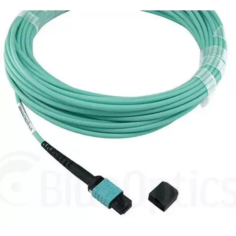 Optiskās šķiedras kabelis BlueOptics MTP-4LC-M10M 10 m OM3 MTP uz 4×LC pilnais duplekss