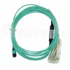Optiskās šķiedras kabelis BlueOptics MTP-4LC-M10M 10 m OM3 MTP uz 4×LC pilnais duplekss