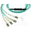 Optiskās šķiedras kabelis BlueOptics MTP-4LC-M10M 10 m OM3 MTP uz 4×LC pilnais duplekss