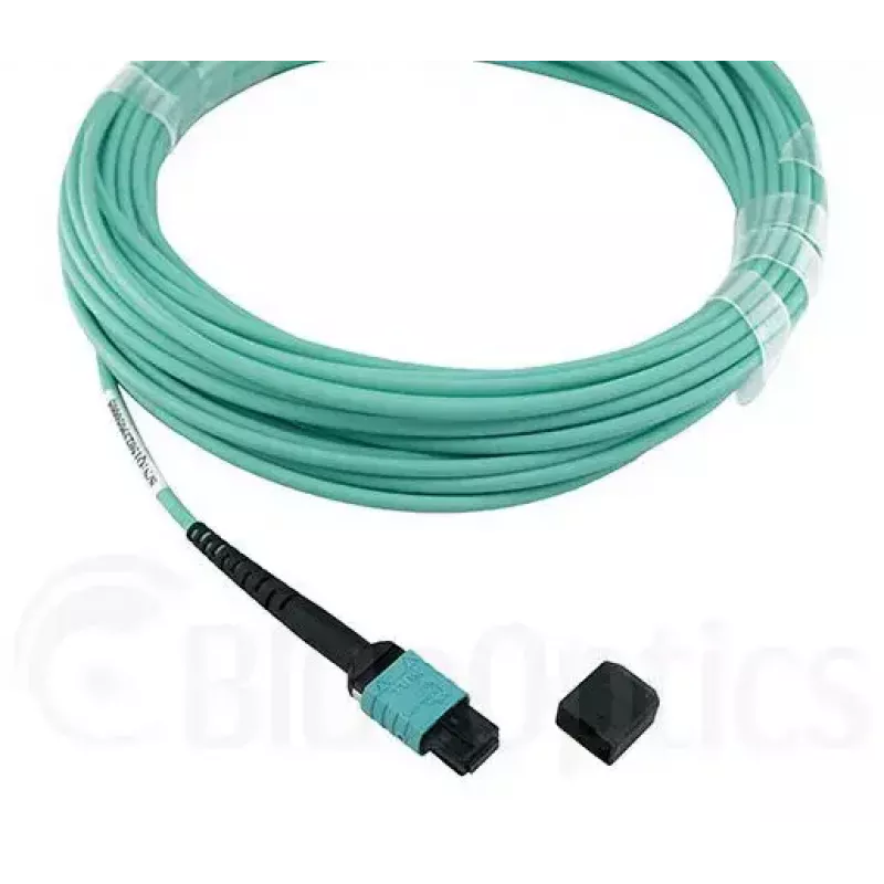 Optiskās šķiedras kabelis BlueOptics OCTCABLE10M-SR 10 m OM3 MPO uz 4×LC Aqua