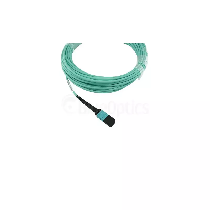 Optiskās šķiedras kabelis BlueOptics SFP5141EU10MKB 10 m OM3 MPO uz 4×LC akvamarīna krāsā
