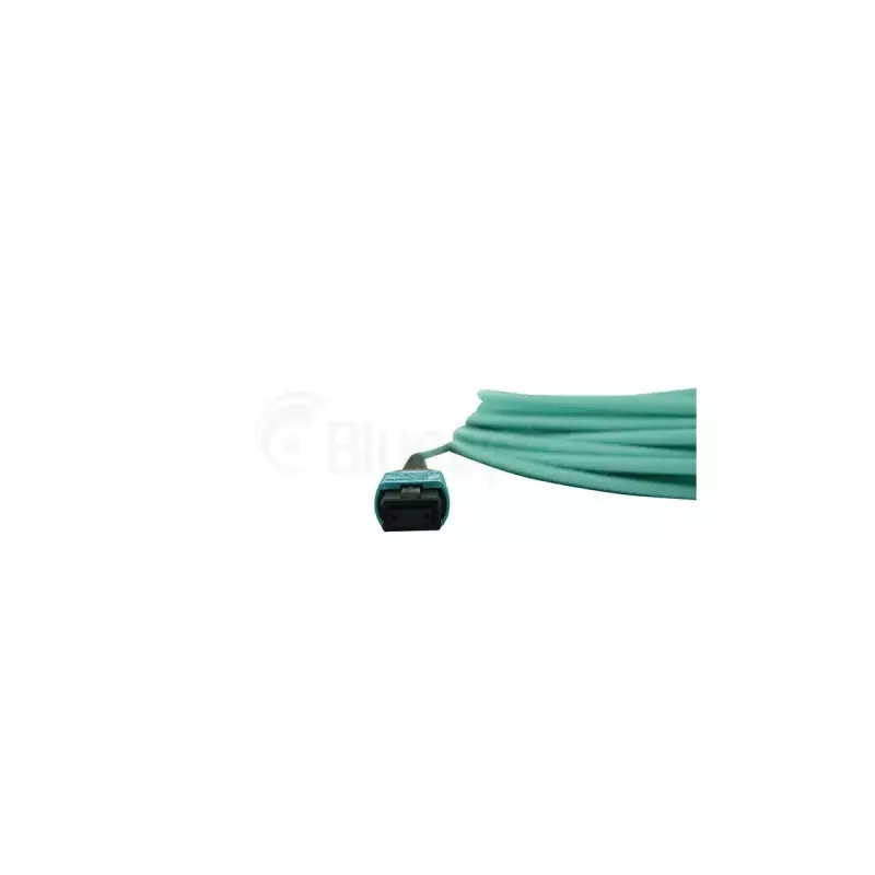 Optiskās šķiedras kabelis BlueOptics SFP5141EU10MKB 10 m OM3 MPO uz 4×LC akvamarīna krāsā
