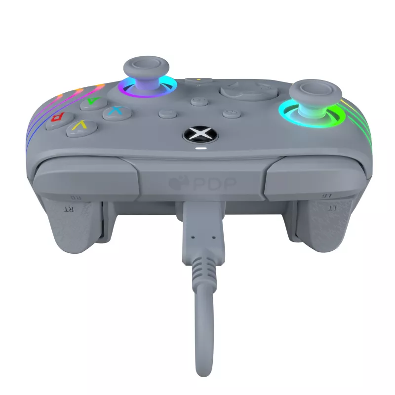 PDP Afterglow Wave pelēka USB Gamepad analogais/digitālais dators, Xbox One, Xbox Series S, Xbox Series X