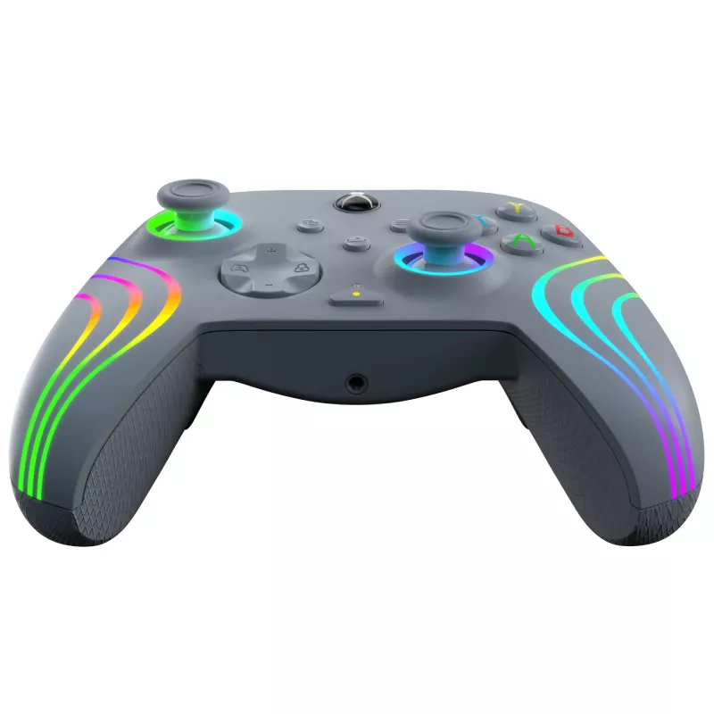 PDP Afterglow Wave pelēka USB Gamepad analogais/digitālais dators, Xbox One, Xbox Series S, Xbox Series X