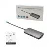 i-tec Metal USB-C Nano Dock HDMI/VGA ar LAN + Universal Charger 77 W