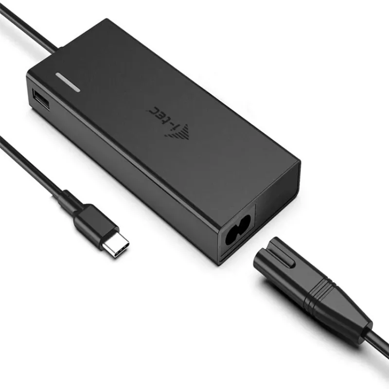 i-tec Metal USB-C Nano Dock HDMI/VGA ar LAN + Universal Charger 77 W