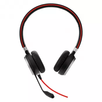 Jabra EVOLVE 40 UC Stereo, vadu, Birojs/Zvanu centrs, 171 g, Austiņas, Melns