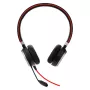 Jabra EVOLVE 40 UC Stereo, vadu, Birojs/Zvanu centrs, 171 g, Austiņas, Melns