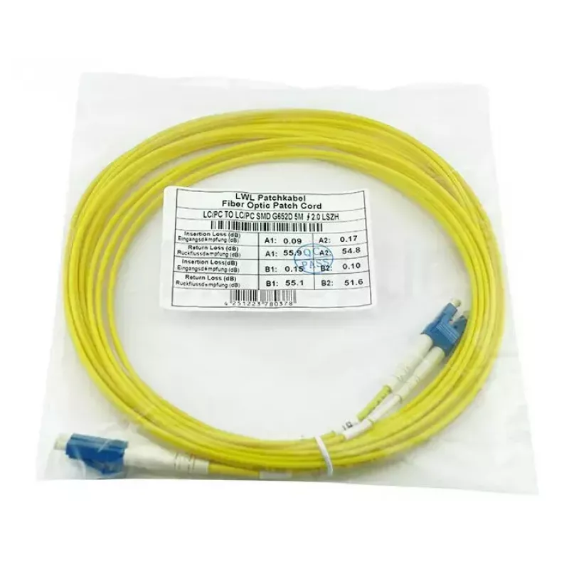 BlueOptics AK345A-BO InfiniBand optiskās šķiedras kabelis 2 m LC dzeltens