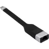 Techly ICOC USBC-RJ45 tīkla kabelis Melns 0.144 m