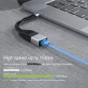Techly ICOC USBC-RJ45 tīkla kabelis Melns 0.144 m