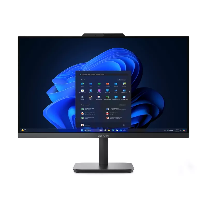 Lenovo V100 Intel Core i3 N-series i3-N305 60,5 cm (23,8 collas) 1920 x 1080 pikseļi Viss-vienā dators 16 GB DDR4-SDRAM 256 GB SSD Windows 11 Pro Wi-Fi 6 (802.11ax) Melns